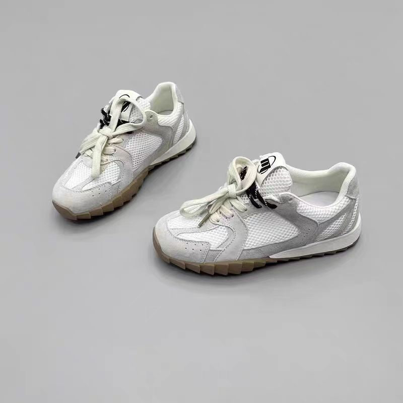 Damen Sportliche Sneakers mit atmungsaktiver Mesh-Oberfläche und rutschfester Laufsohle Drune