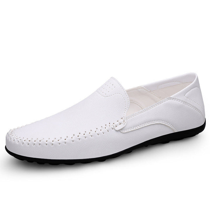 Herren Mokassins aus weichem Leder mit rutschfester Sohle Drune