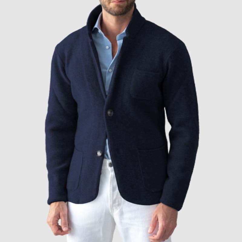 Drune | Blazer Slim Fit Wollmischung Reverskragen Zwei Knöpfe Taschendetails
