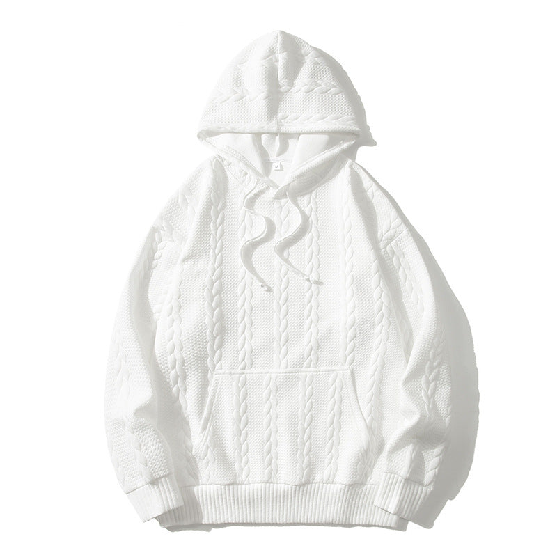 Herren Kapuzenpullover mit strukturiertem Muster Drune