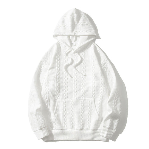 Herren Kapuzenpullover mit strukturiertem Muster Drune