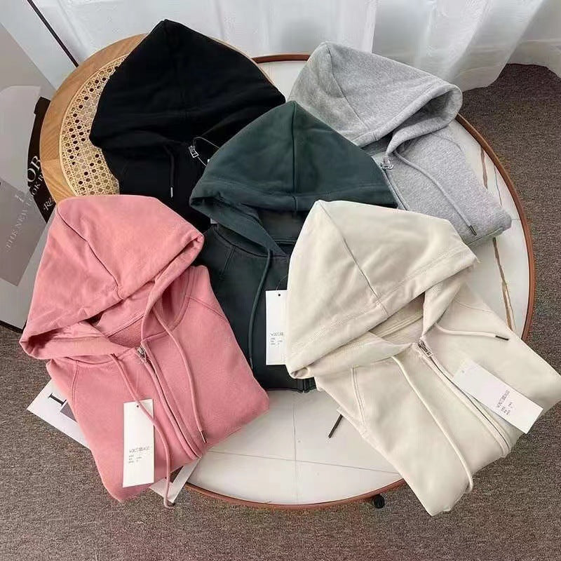 Damen lässige Kapuzenjacke mit sportlichem Schnitt Drune