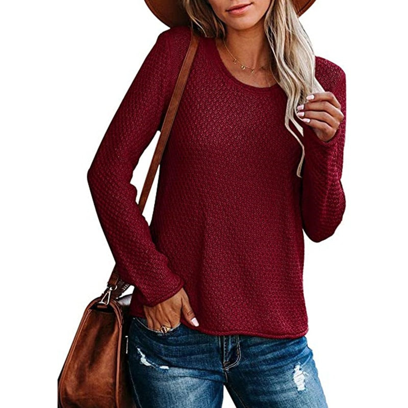 Damen Langarm Pullover Drune