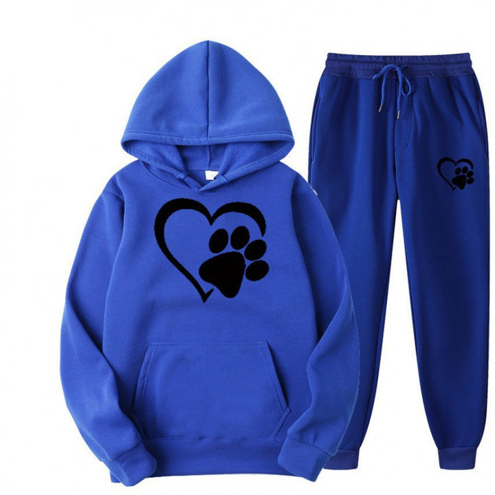 Damen Kuscheliger Hoodie und Jogginghose Set Drune