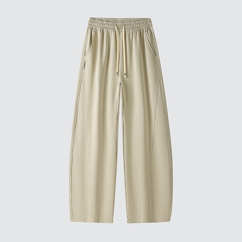 Herren Weite Relaxed-Freizeithose mit Tunnelzug & markanten Teilungsnähten Drune
