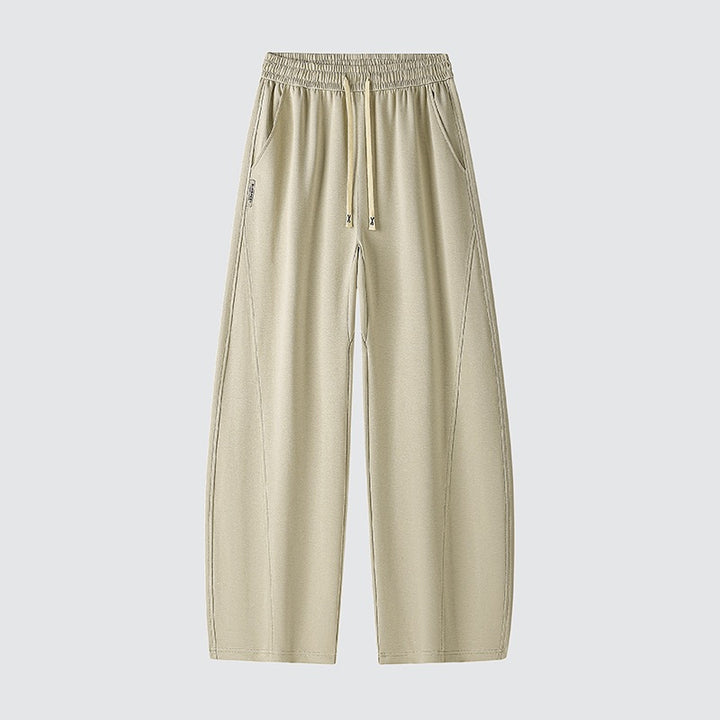 Herren Weite Relaxed-Freizeithose mit Tunnelzug & markanten Teilungsnähten Drune