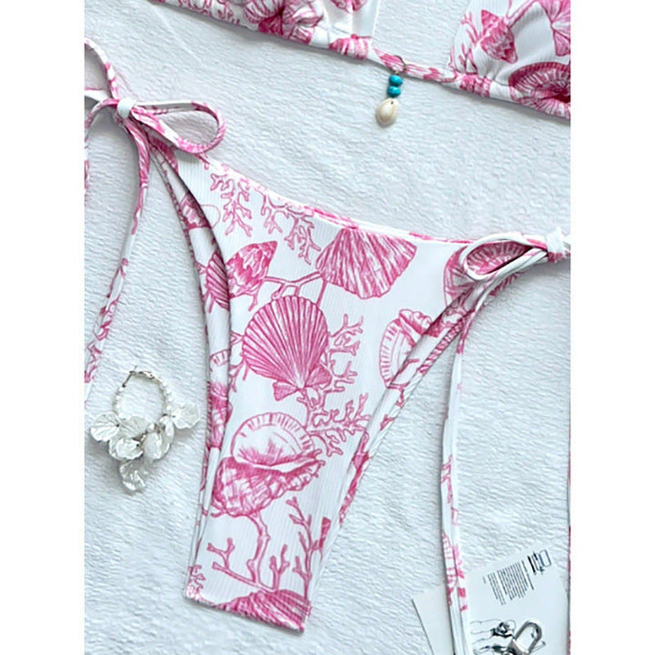 Damen Triangel-Bikini-Set mit raffinierten Schnürdetails und maritime Akzenten Drune