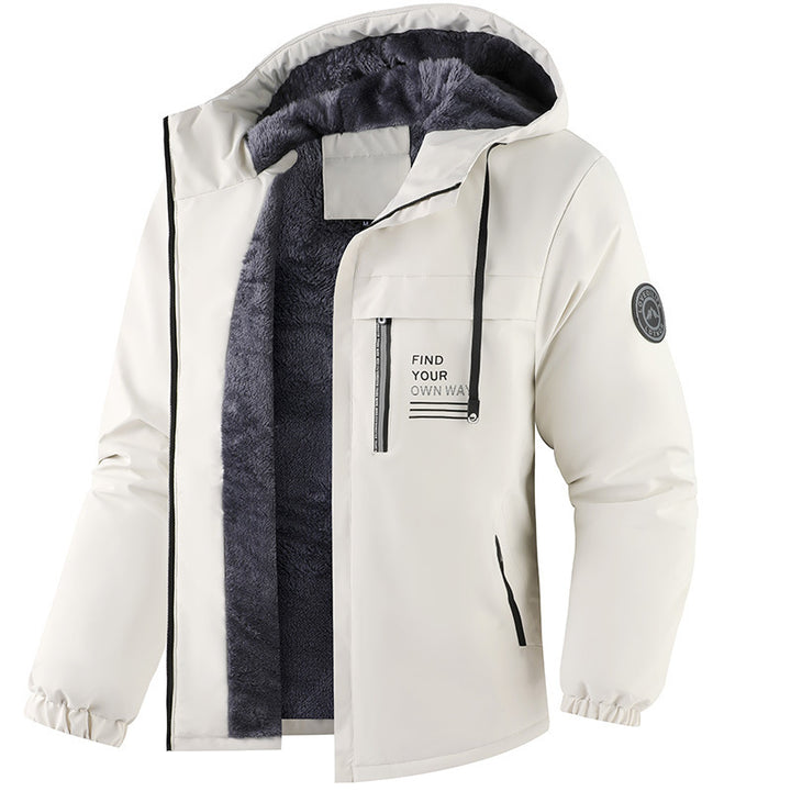 Herren Wetterfeste Übergangsjacke mit Fleece-Innenfutter Drune