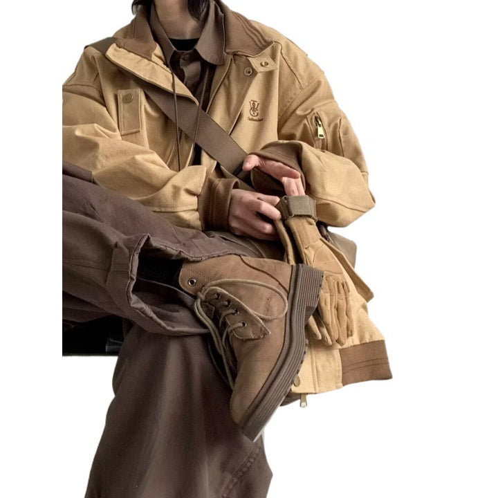 Unisex modische Utility-Jacke mit praktischen Taschen Drune