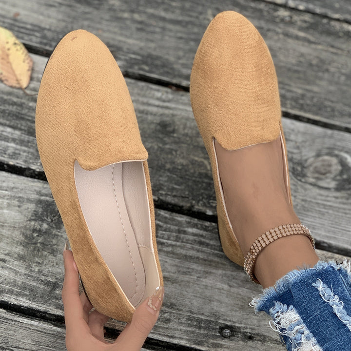Damen bequeme Slipper im eleganten Design mit weicher Oberflächenstruktur Drune