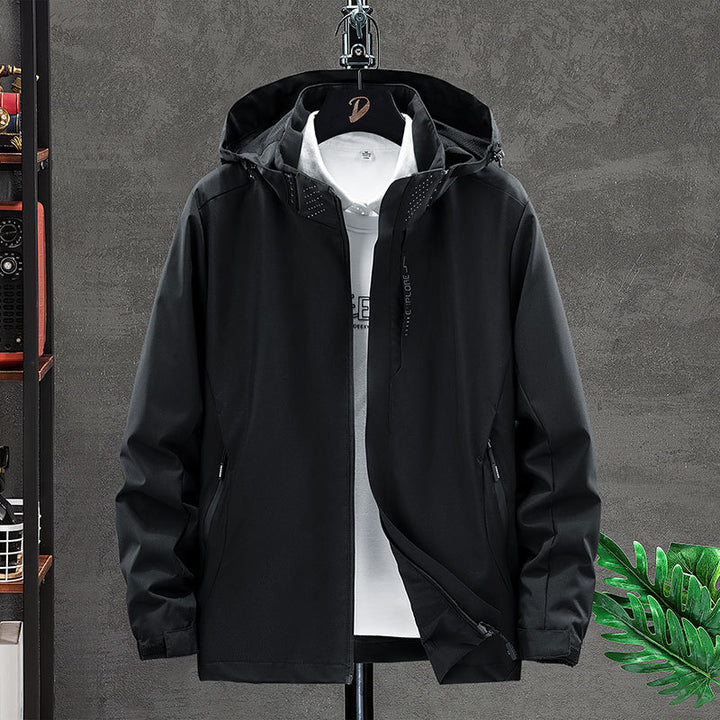 Herren Funktionsjacke mit verstellbarer Kapuze Drune