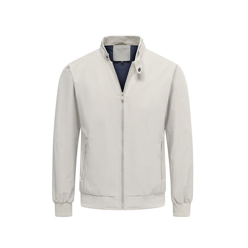 Herren Leichter Softshell‑Blouson mit Stehkragen, Reißverschluss und Kontrastfutter Drune