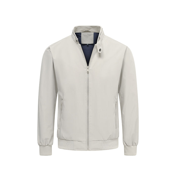 Herren Leichter Softshell‑Blouson mit Stehkragen, Reißverschluss und Kontrastfutter Drune