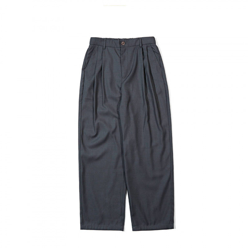 Damen Weite Highwaist-Hose mit Bundfalten, verkürztem Saum und tapered Schnitt Drune
