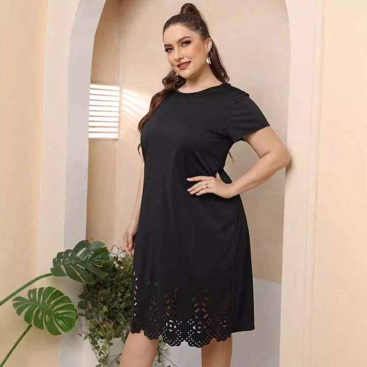 Damen elegantes Cut-Out Sommerkleid Drune