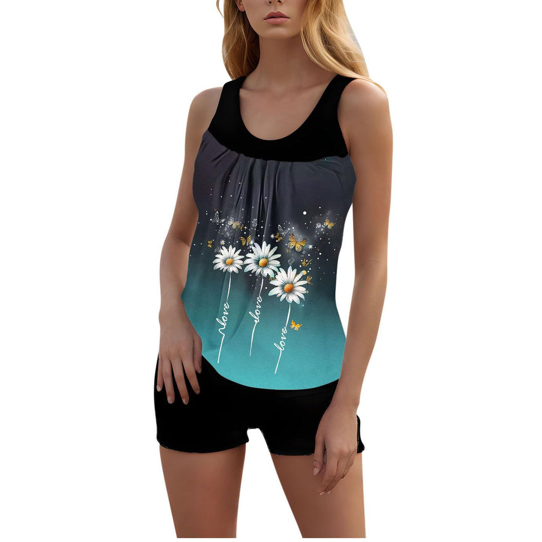Damen Tankini mit floralen Akzenten Drune