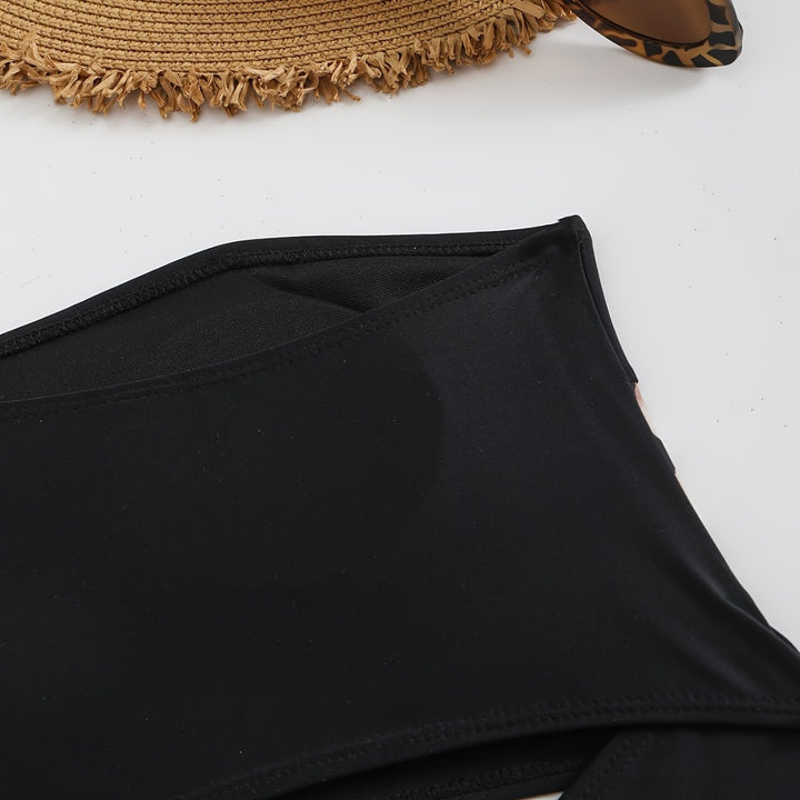 Damen Elegantes Bikini-Set mit tierischem Muster Drune