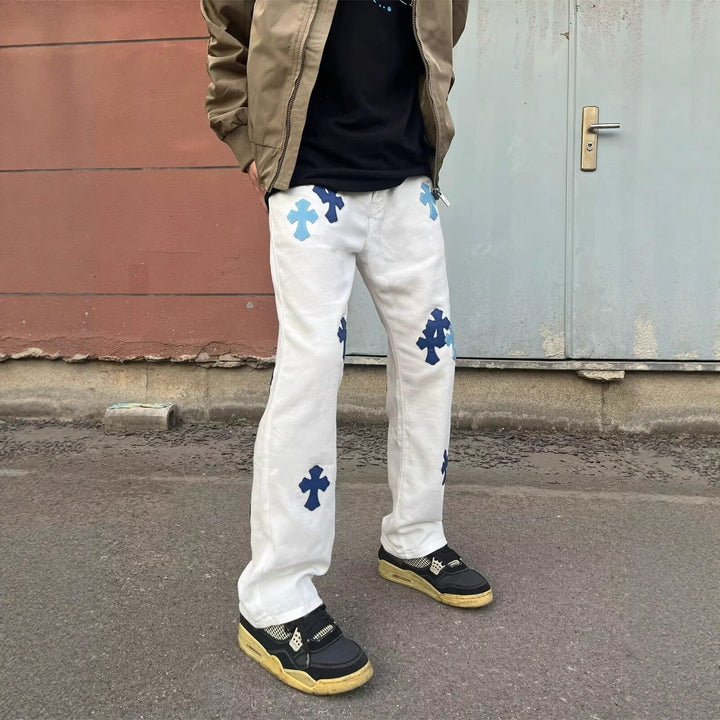Herren Weitgeschnittene Custom Denim-Jeans Drune