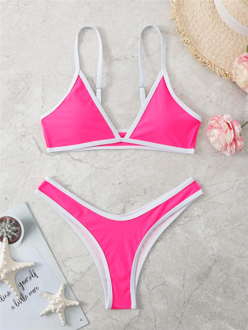 Damen Triangel-Bikini mit eleganter Naht und sportlichem Schnitt Drune