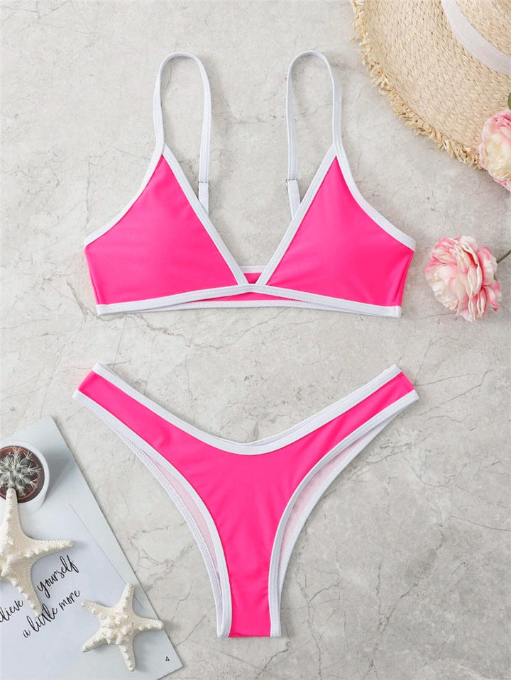 Damen Triangel-Bikini mit eleganter Naht und sportlichem Schnitt Drune