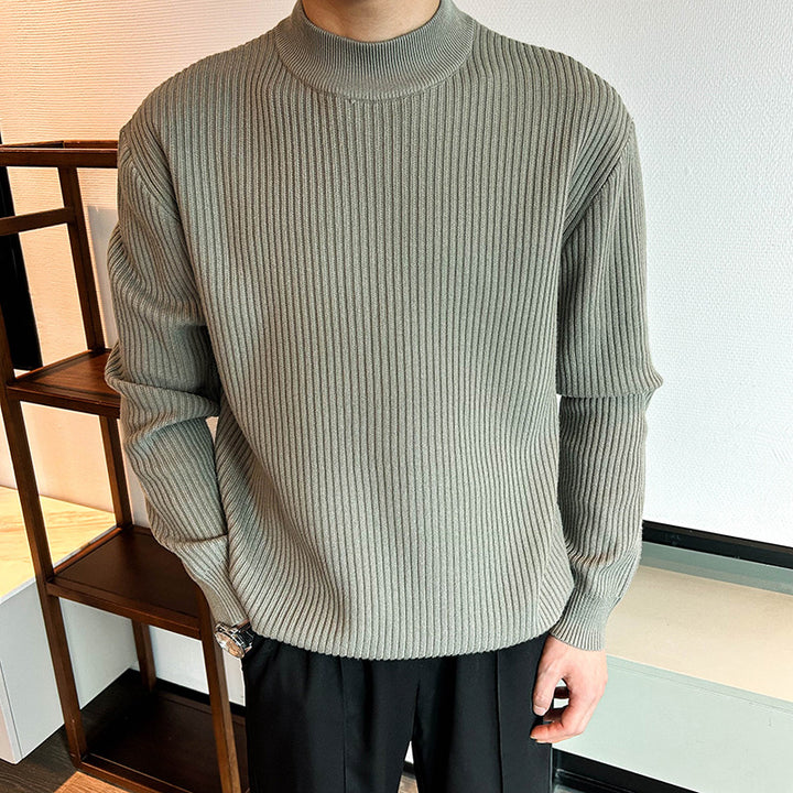 Herren Gemütlicher Rippenstrickpullover Drune