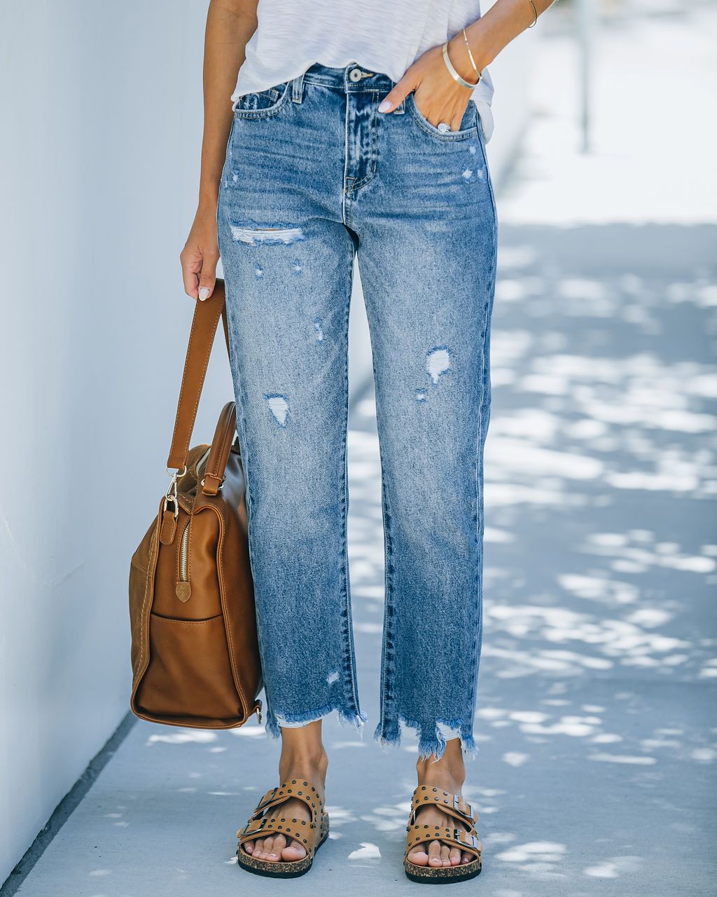 Damen Skinny High-Waist Jeans Drune