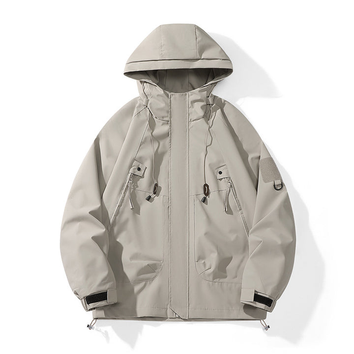 Damen technische Outdoor-Jacke mit verstellbarem Kapuzendesign und praktischen Taschen Drune