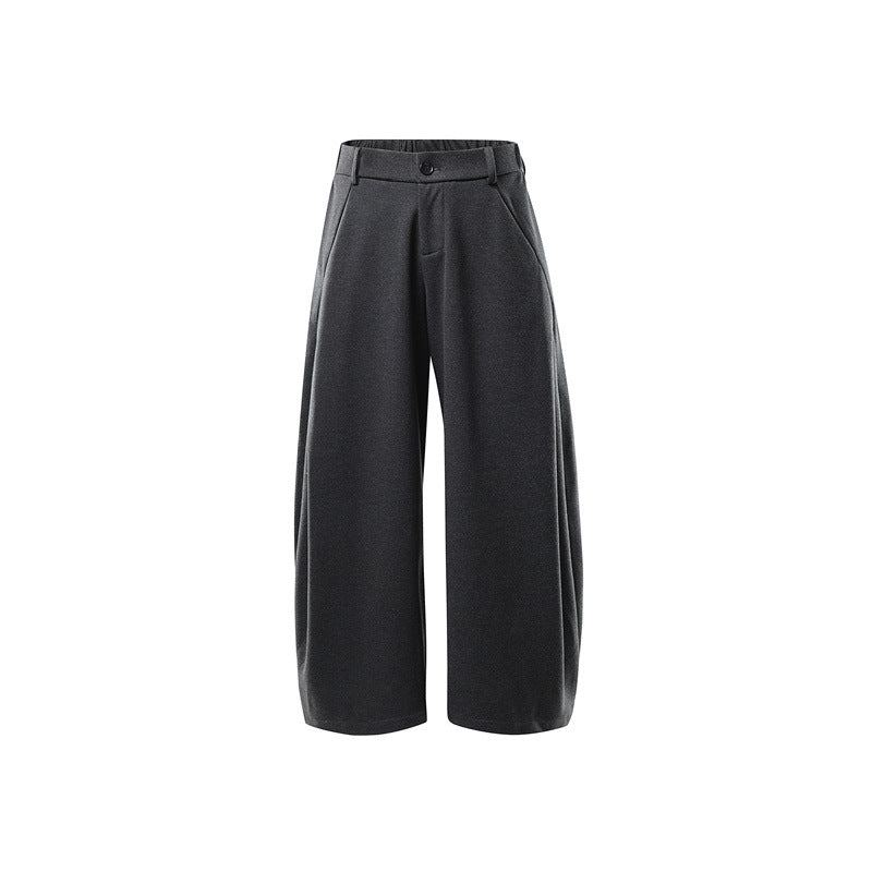 Damen Weite Culotte-Hose aus formstabilem Ponte mit hoher Taille und verdecktem Komfortbund Drune