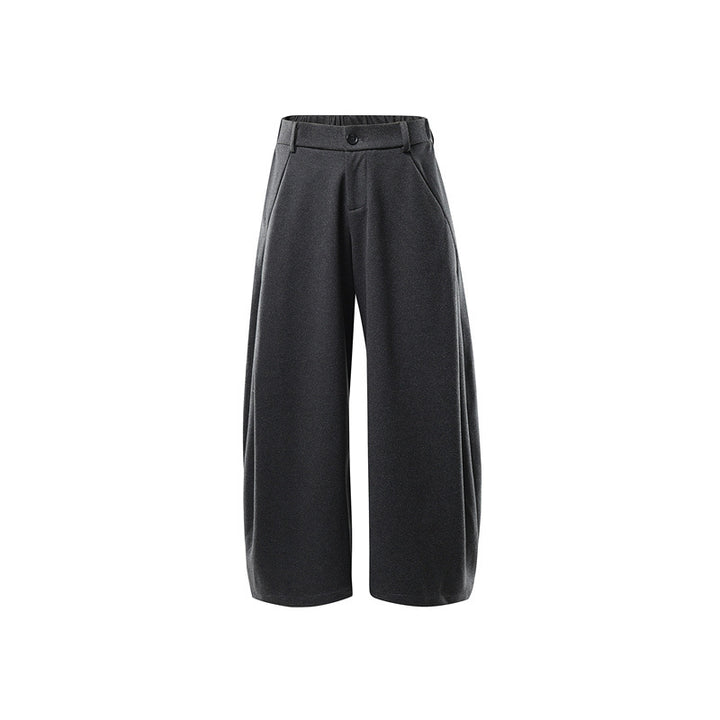 Damen Weite Culotte-Hose aus formstabilem Ponte mit hoher Taille und verdecktem Komfortbund Drune