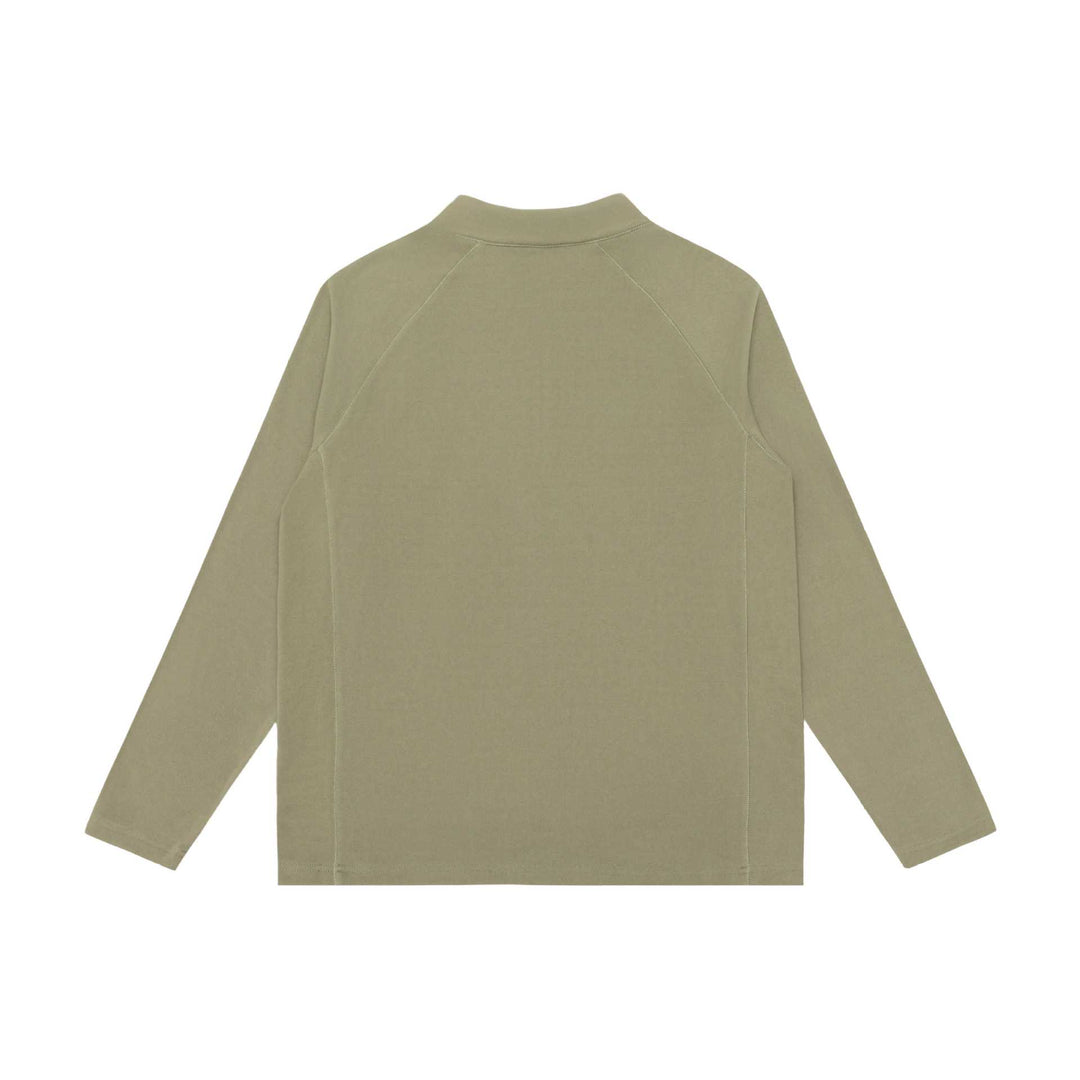 Unisex Halbzip-Sweatshirt mit Troyerkragen und Raglannähten Drune