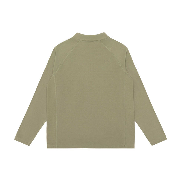 Unisex Halbzip-Sweatshirt mit Troyerkragen und Raglannähten Drune