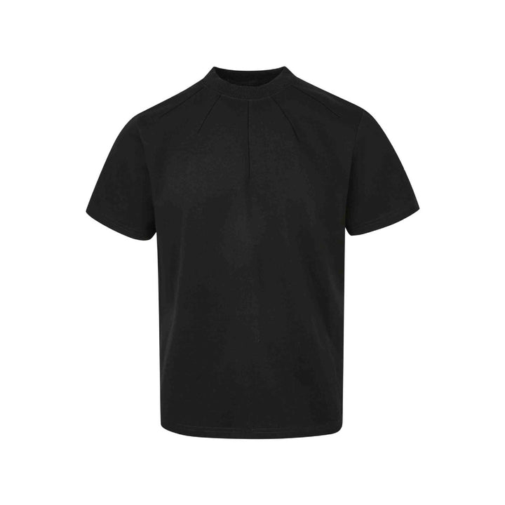 Herren modernes T-Shirt mit hohem Kragen und strukturierter Verarbeitung Drune