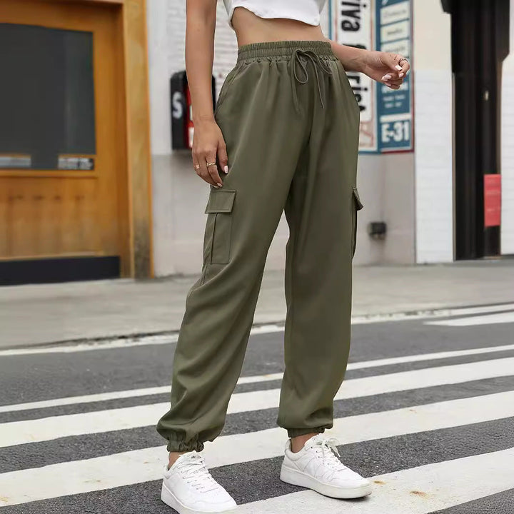 Damen Cargo-Hose mit elastischem Bund und praktischen Taschen Drune