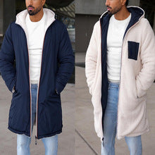 Herren Wendbarer Steppmantel mit Kapuze und praktischen Taschen Drune