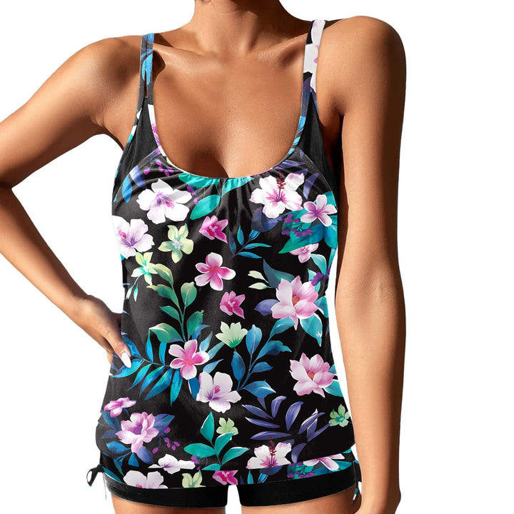 Damen Tankini-Set mit femininem Design und modischen Akzenten Drune