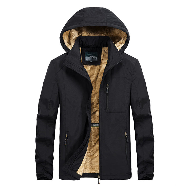 Herren Funktionale Outdoorjacke mit warmem Fleecefutter Drune