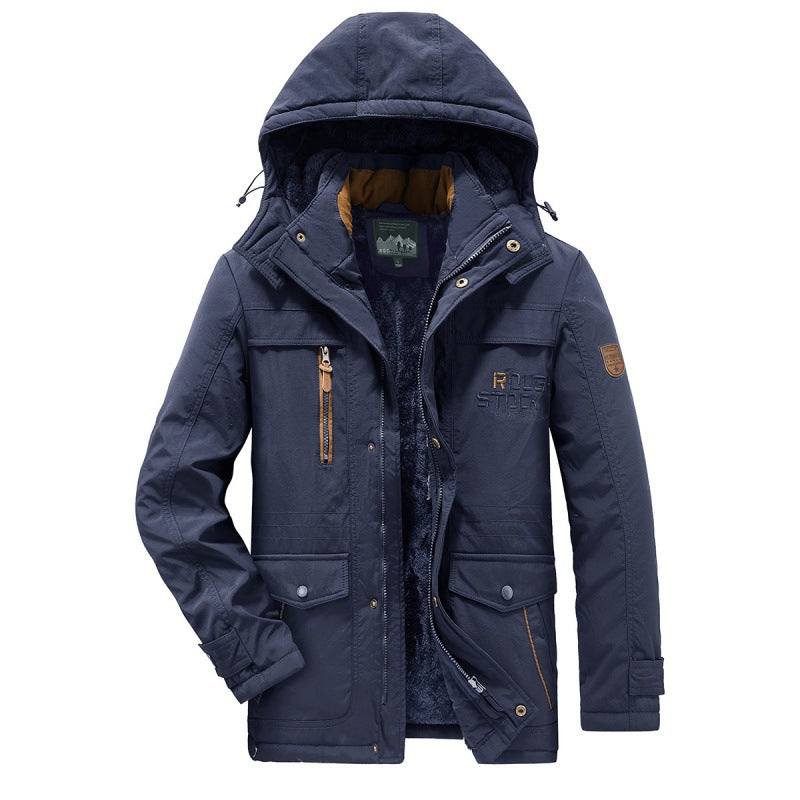 Herren Multifunktionale Outdoor-Jacke mit Fleece-Futter Drune