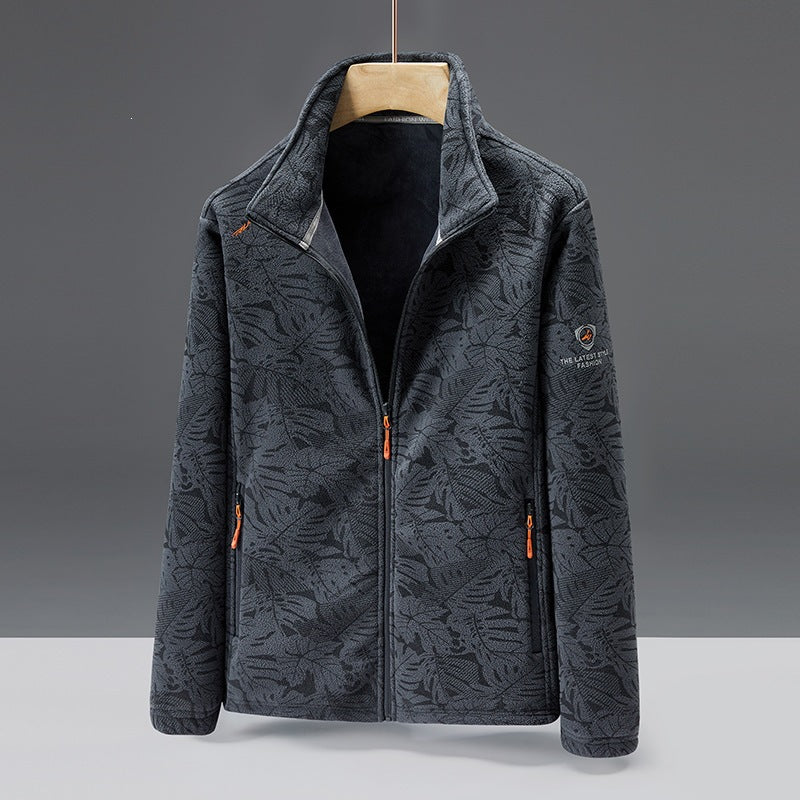Damen Fleecejacke mit floralem Muster Drune