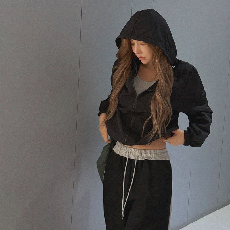 Damen kurze sportliche Jacke Drune