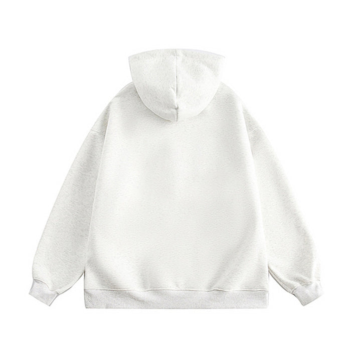 Unisex Oversize-Kapuzenjacke mit durchgehendem Reißverschluss und weichem Fleece-Innenfutter Drune