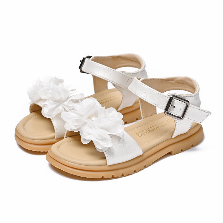 Mädchen Sommerliche Sandalen mit floralen Applikationen Drune