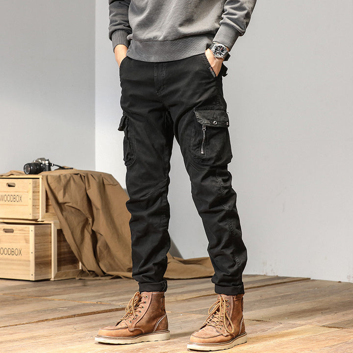 Herren Robuste Utility-Cargohose mit Mehrfachtaschen und verstärkten Kniepartien Drune