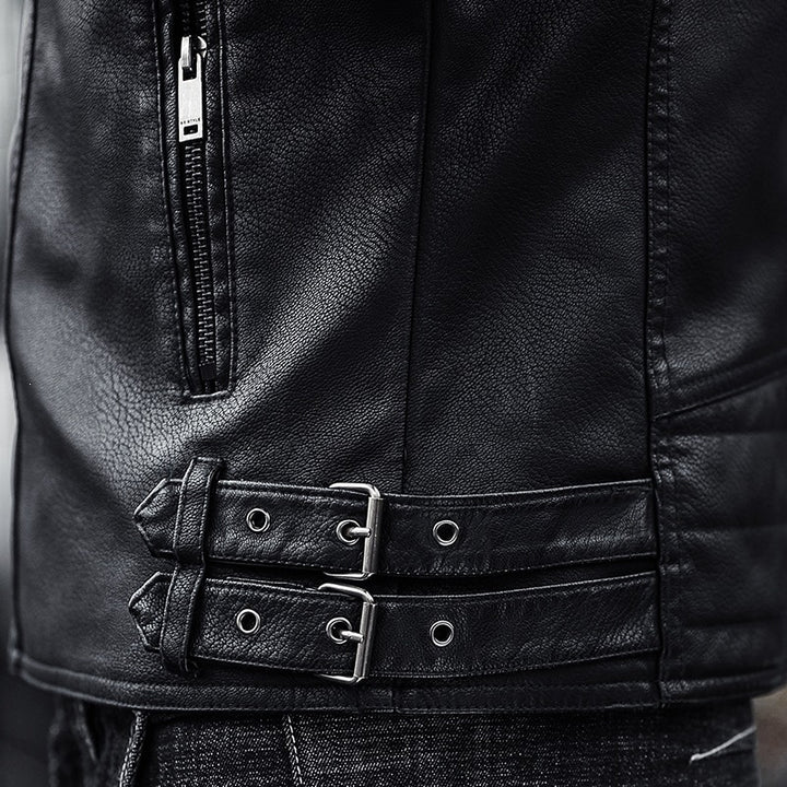 Herren Modische Bikerjacke aus Kunstleder Drune 1787738599