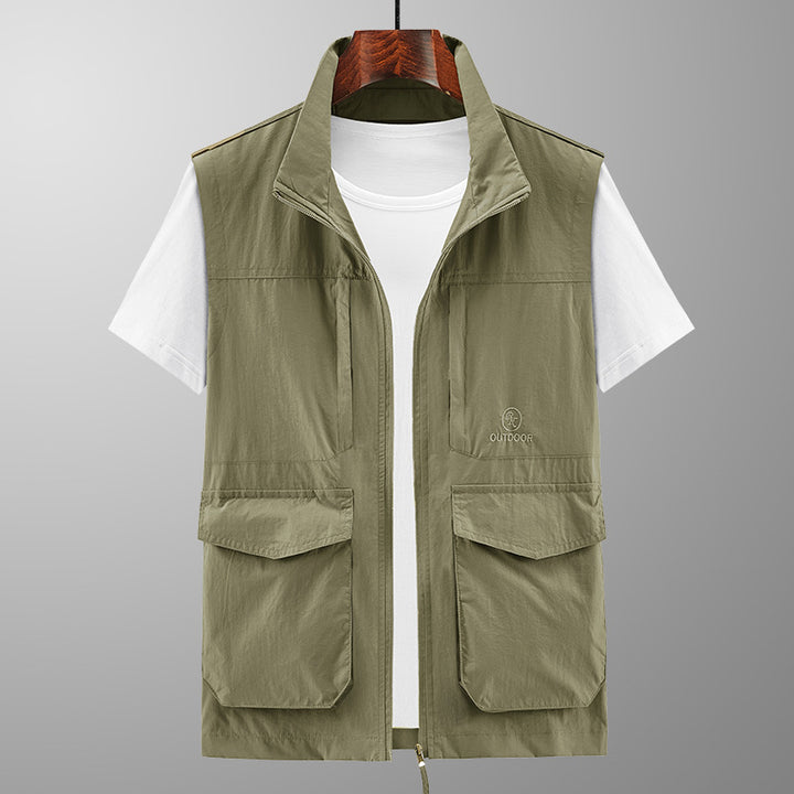 Herren Multifunktionale Outdoor-Weste mit praktischen Taschen Drune
