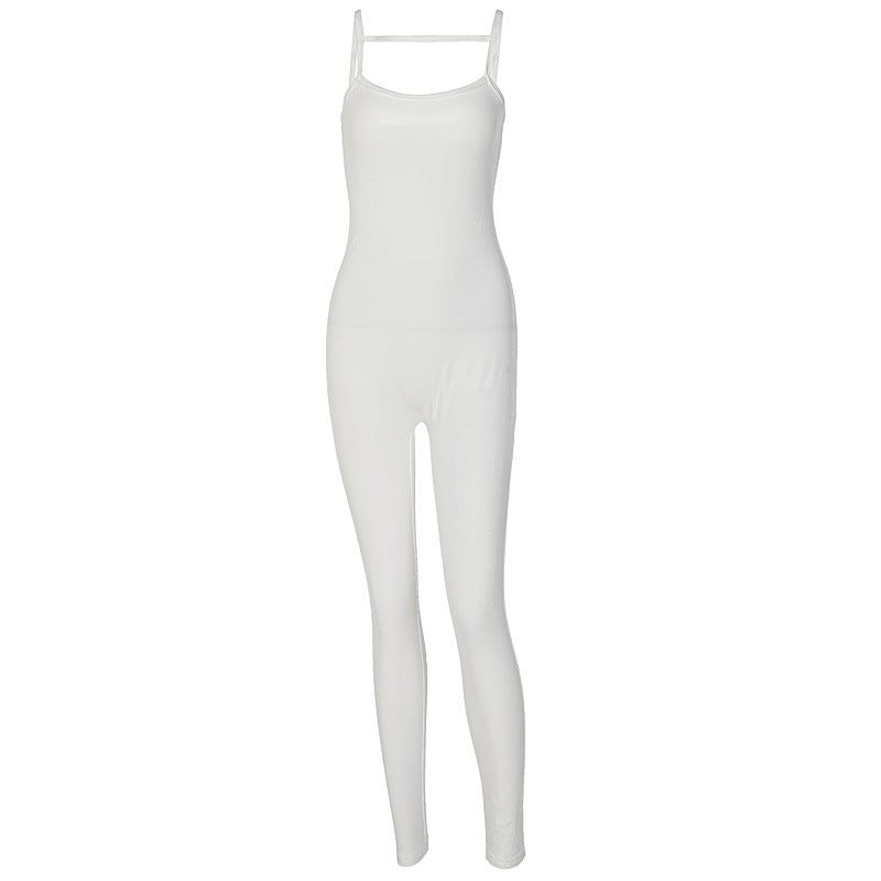 Damen Langärmeliger Jumpsuit mit schmalem Schnitt Drune