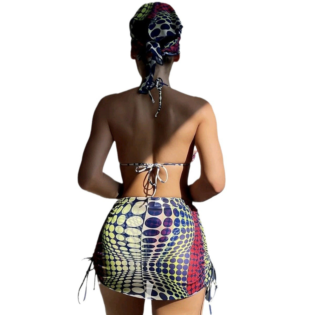 Damen Triangel-Bikini mit Rock Drune