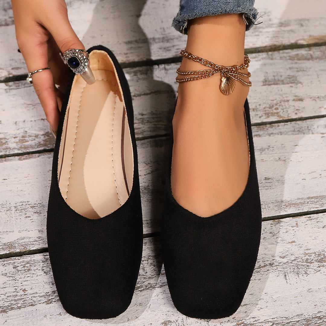 Damen Ballerinas Im Eleganten und Minimalistischen Design mit Anatomischer Fußbettung Drune