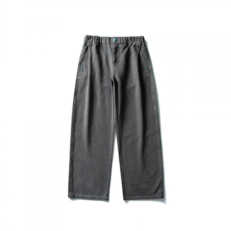 Damen Wide‑Leg Jeanshose aus robustem Denim mit elastischem Bund Drune