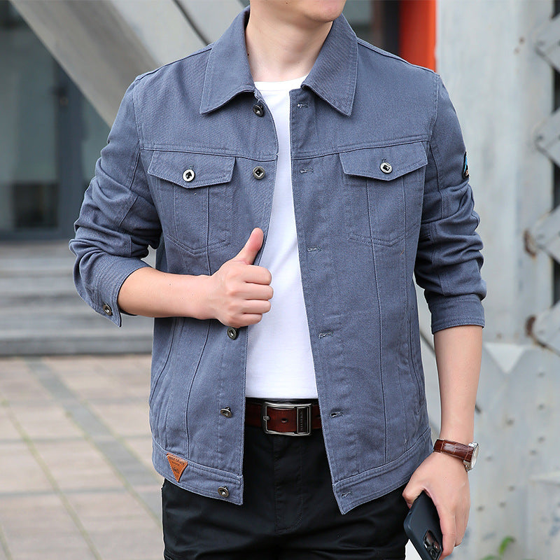 Herren Modische Jeanjacke Drune