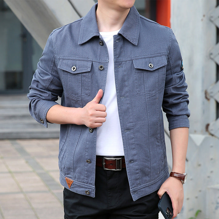 Herren Modische Jeanjacke Drune